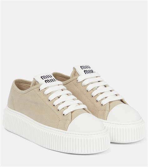 miu miu low-top sneakers